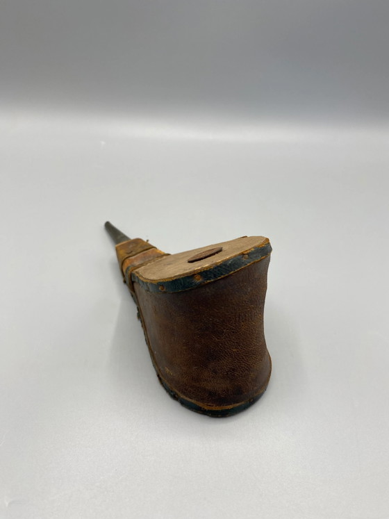 Soufflet d'Atelier Ancien - Bois, Cuir, Métal - Début du XXe Siècle – Objets déco, Leather, Metal (photo 2 of 5)