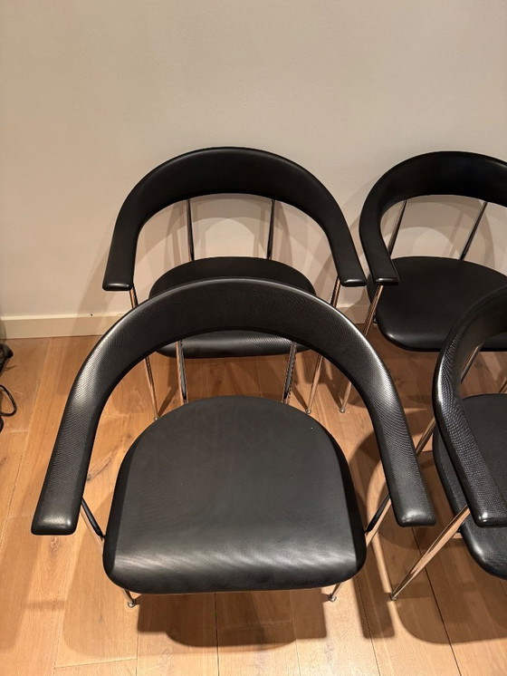 Image 1 of Chaises Fasem P40 vintage - Design italien