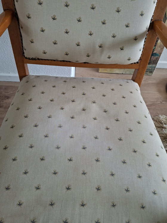 Image 1 of Fauteuil vintage classique – années 1950/60 – style Louis XV