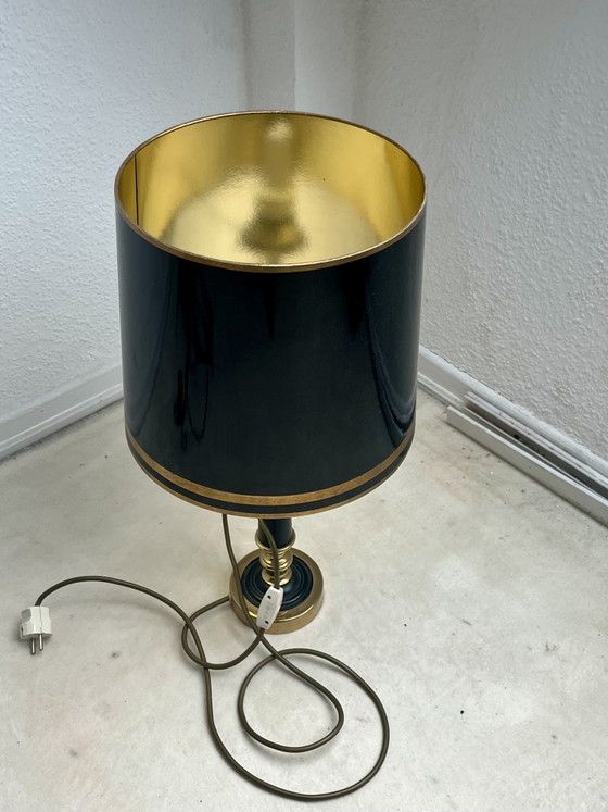 Floor lamp & table lamp in elegant vintage design – black/gold – set – Floor lights, Brass (photo 2 of 5)