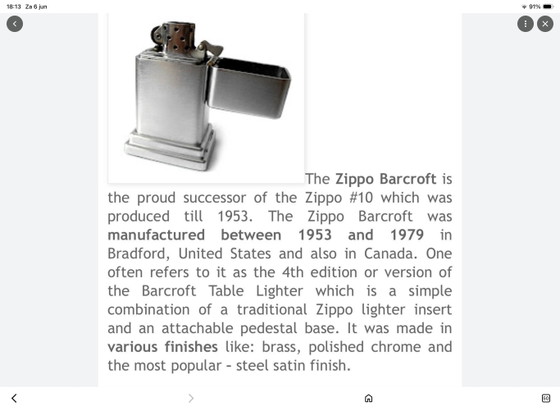 Image 1 of Zippo Barcroft no. 4 tafelaansteker en 2 Zippo replica’s