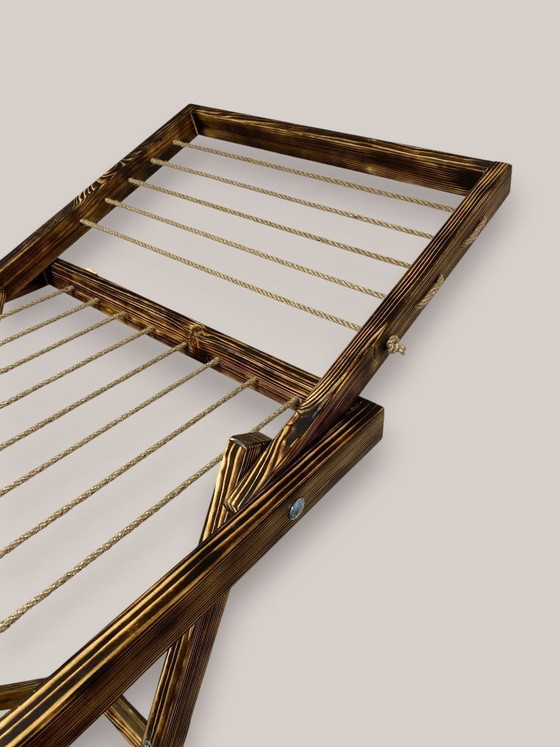 Image 1 of Stendibiancheria vintage in legno, stendibiancheria: mobile rustico pieghevole NUOVO