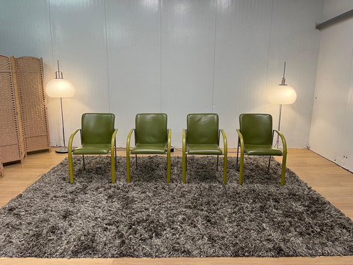 ZGAN Leolux Cimaronne Dining Room Chairs Green (4 pieces)