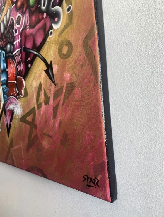 Spazz - Full Hearts Are Made For Sharing – Dipinti e disegni, Canvas (photo 8 of 9)