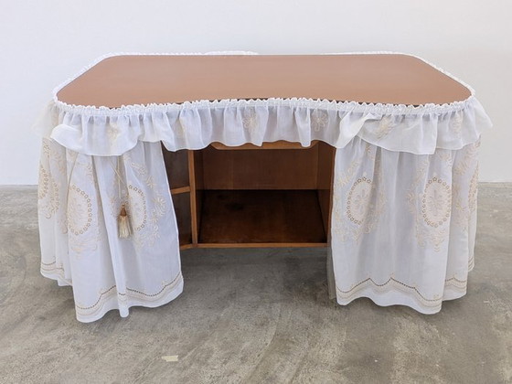 Image 1 of Mobile vintage a forma di fagiolo - Legno, tessuto, vetro