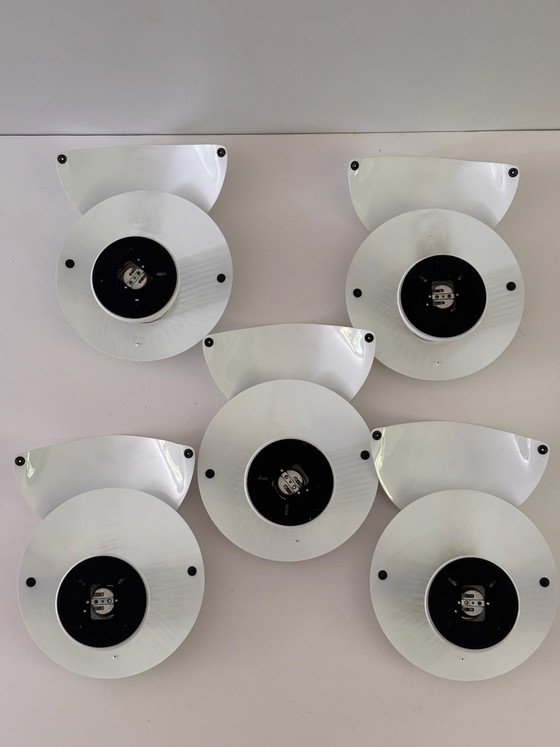 Giovi wandlamp van Achille Castiglioni voor Flos, 1982, wit gelakt metaal, vintage verzamelobject (photo 9 of 15)