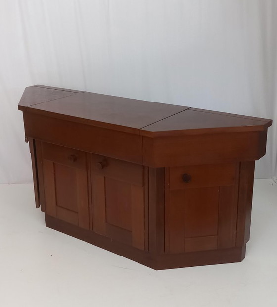 Image 1 of Buffet de bar en noyer par Silvio Coppola pour Bernini, années 60