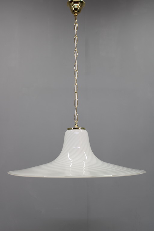 Suspension en verre des années 1970 par Venice Glass, Italie