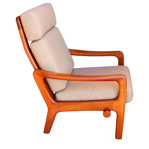 Deens moderne fauteuil met hoge rugleuning van Juul Kristensen voor Jk Denemarken, 1960S