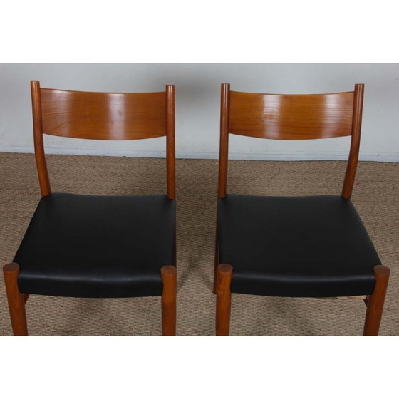 Image 1 of Suite of 6 chairs produced by Consorzio Sedie Friuli, 1960