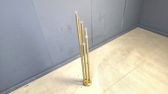 Lampada da terra vintage in ottone, anni '70 – Lampade da terra, Metal, Brass (photo 7 of 8)