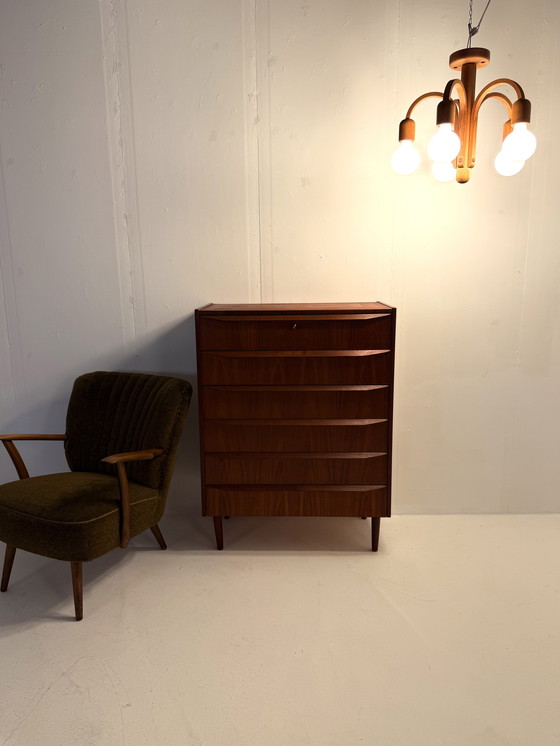 Image 1 of Vintage teakhouten plagonnière ‘Candela’, Domus ‘80