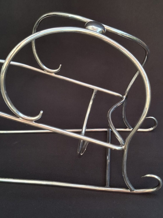 Image 1 of Porte-bouteille Art Déco | Traîneau argenté de Wiskemann
