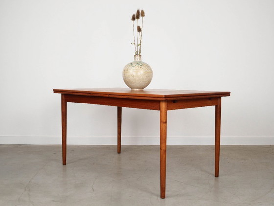 Image 1 of Table en teck, design danois, années 1970, fabrication : Danemark