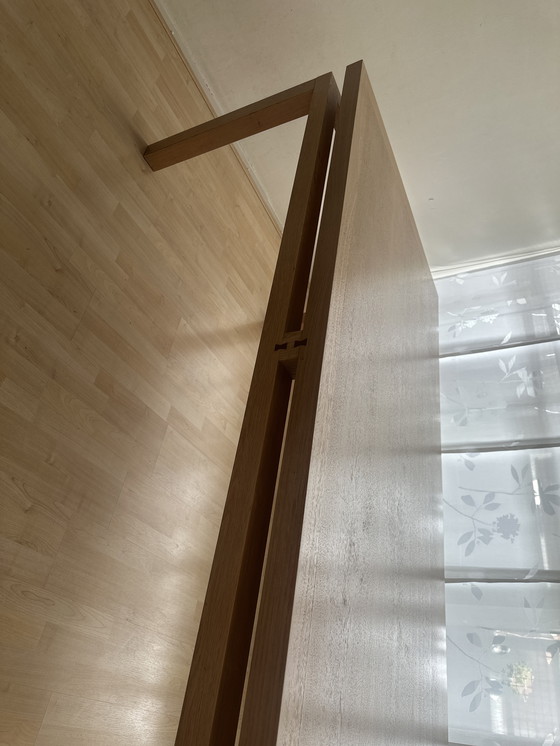 Image 1 of Roche Bobois eettafel set met 6 lederen stoelen