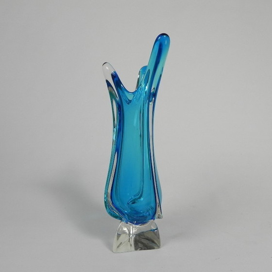Image 1 of Vintage glass vase Val St. Lambert, 1950s