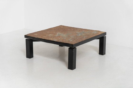 Image 1 of Brutalistischer Couchtisch aus norwegischem Schiefer, 1970er Jahre