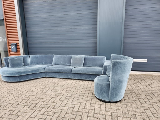 Bielefelder Werkstätten - hoekbank Inspiration + fauteuil Polo - Als nieuw