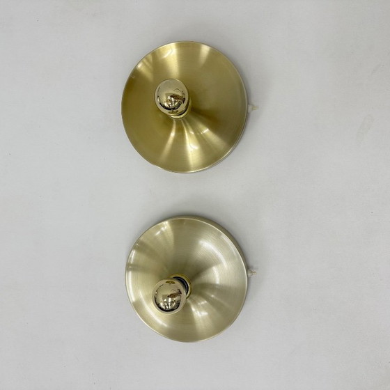 Image 1 of Lampada a disco honsel space age di design di metà secolo, anni '70, attribuita a Charlotte Perriand per les arcs