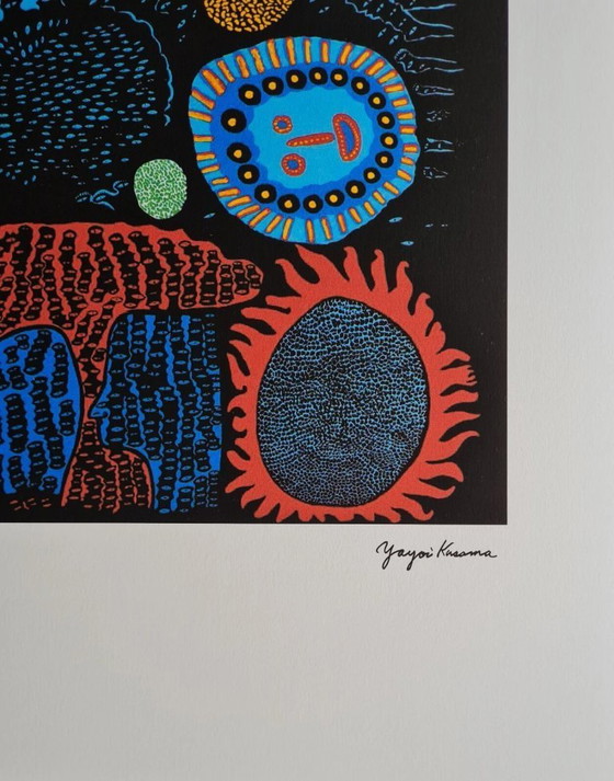 Image 1 of D'après Yayoi Kusama, À propos de l'amour, Lithographie, années 1990