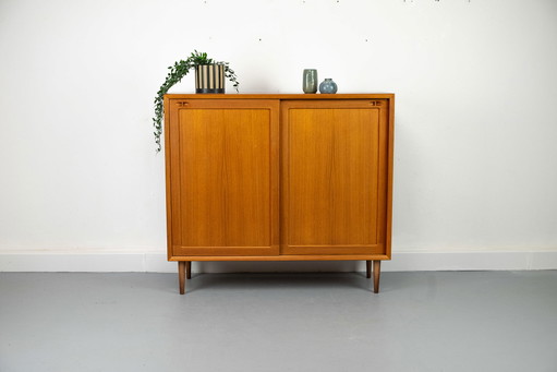 Mobile danese in teak di HW Klein per Bramin, anni '60