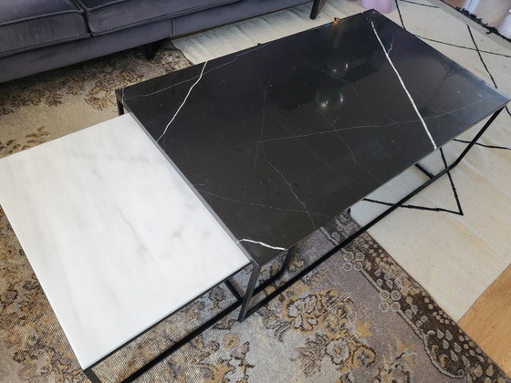 Image 1 of Ensemble table basse en marbre
