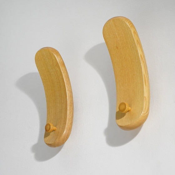 Image 1 of Paire de porte-manteaux muraux « Spatola » de De Paz, Durbino, Lomazzi pour Fiarm, années 1970