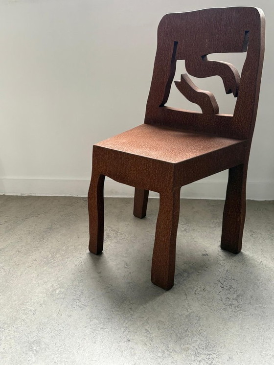 Image 1 of Klaas Gubbels, iron oxidized chair object