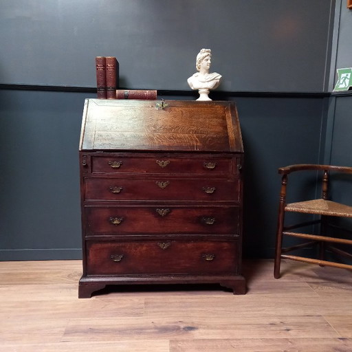 18th-century English drop-front secretary