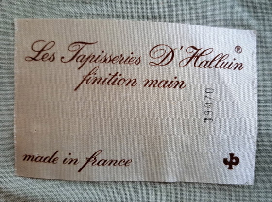 Image 1 of Large custom-made Jules Pansu French tapestry with 18th-century royal hunting scene 'en Forêt de Compiègne' 390 x 157 cm