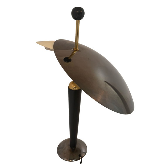 Image 1 of Herda - Memphis stijl / Postmodern ontwerp - Schijvenlamp - B-1352 - Nederlands ontwerp, gemerkt - Gunmetal Gray