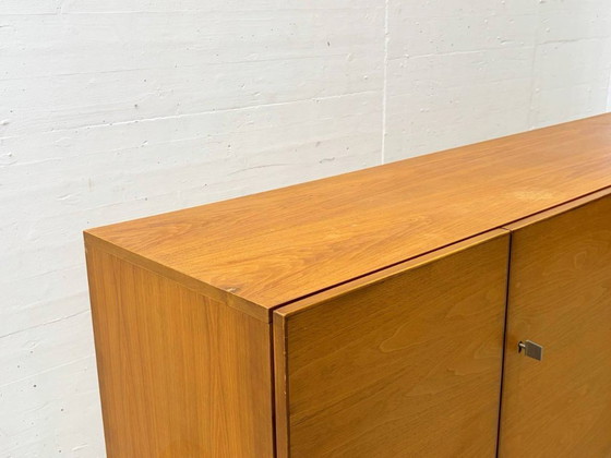 Image 1 of Dressoir uit het midden van de 20e eeuw met veel opbergruimte, gemaakt van beukenhout, jaren 60.