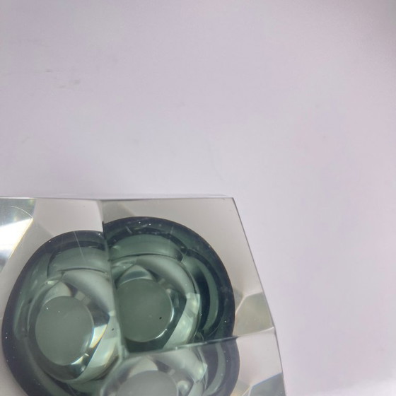 Image 1 of Cenicero/bandeja para joyas Sommerso de cristal de Murano, forma de diamante, Italia, 1970.