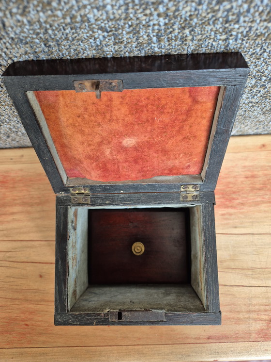 Image 1 of Antike englische georgianische Teedose