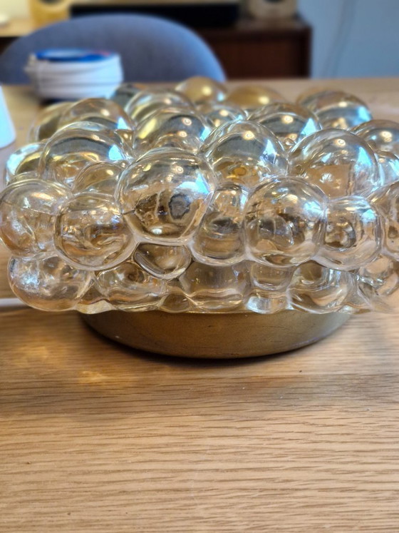 Image 1 of Lampada da soffitto vintage a bolle Helena Tynell Glashutte Limburg