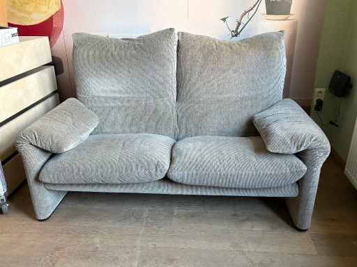 Canapé 2 places Cassina Maralunga (165 cm de largeur) rayé – 2 zitsbanken, Cotton, Textile