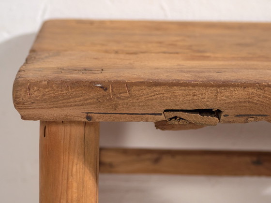 Antiker Massivholz-Couchtisch (ca. 1870), Couchtische, Braun, Rustic (Foto 15 von 18)