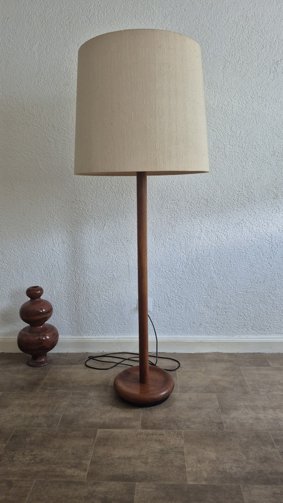 Vintage teakhouten vloerlamp | Scandinavisch design uit het midden van de vorige eeuw – Vloerlampen, Wood (photo 2 of 16)