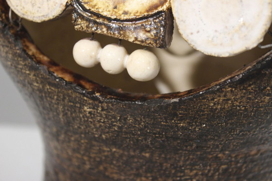 Image 1 of Georges Pelletier - Rara base per lampada a doppia luce di grandi dimensioni, Francia, anni '70