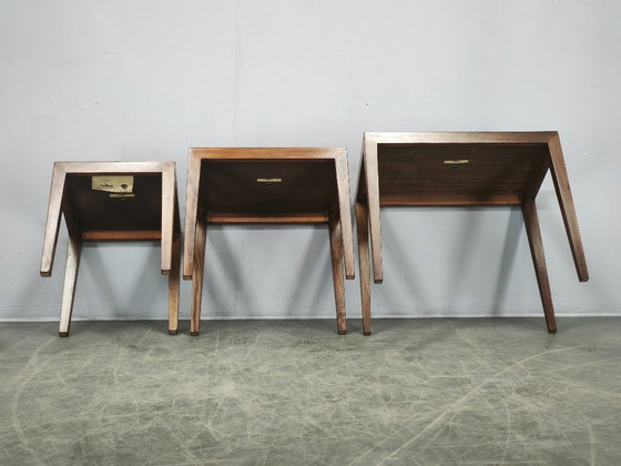 Image 1 of Tables gigognes Severin Hansen pour Haslev, Danemark, années 1960