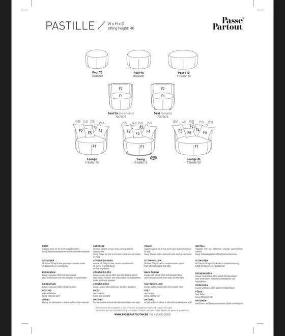 Image 1 of PASSE PARTOUT - PASTILLESITZ 6x