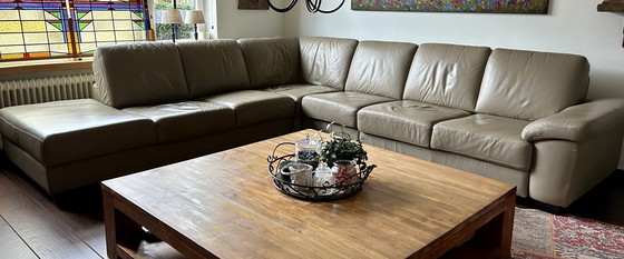 Image 1 of Leather Corner Sofa
