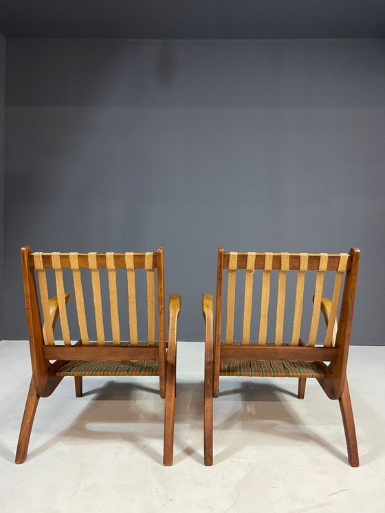 Image 1 of Paire de chaises longues vintage par Krásná Jizba, Tchécoslovaquie, années 1940