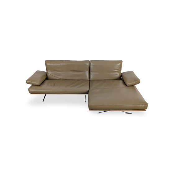 Image 1 of Original Koinor Marylin corner sofa, leather sofa, designer couch, green