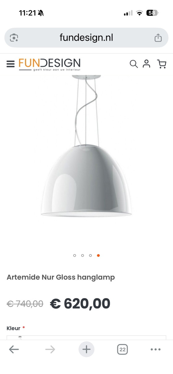 Artimide Nur Gloss Pendelleuchte – Artemide, Pendelleuchten, Glass (photo 5 of 5)