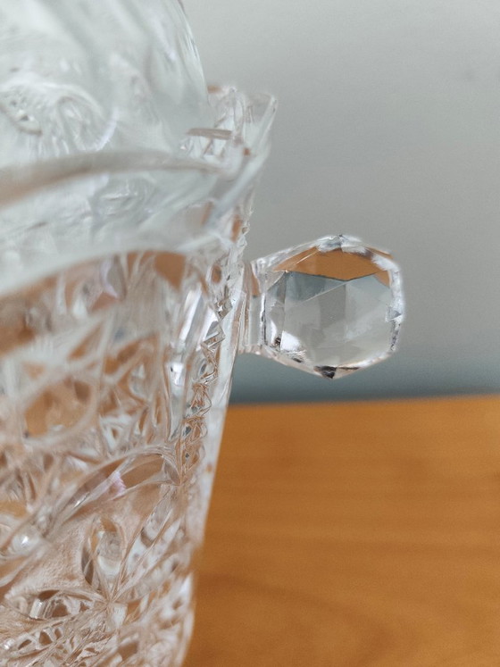 Image 1 of Seau à glaçons en verre travaillé