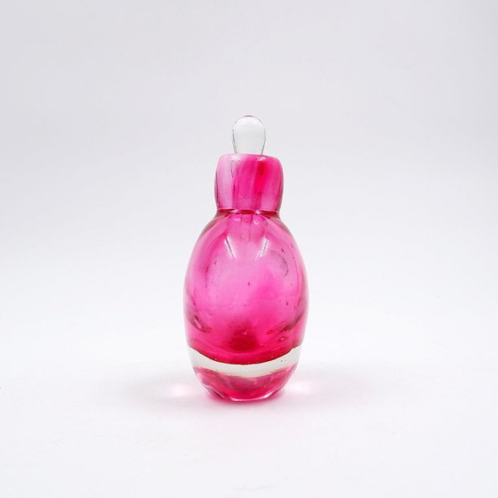 Image 1 of Flacon de parfum "Sommerso" en verre rose et transparent