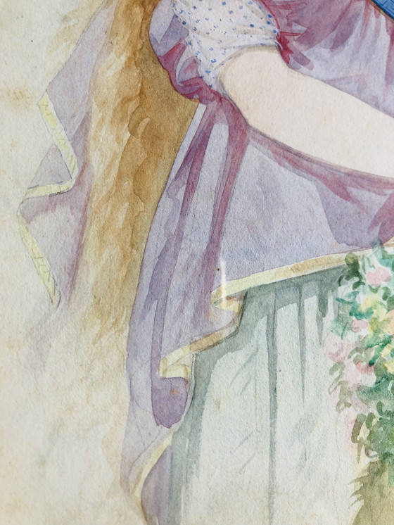 Image 1 of Ritratto ad acquerello di Auguste Galimard (1813-1880)