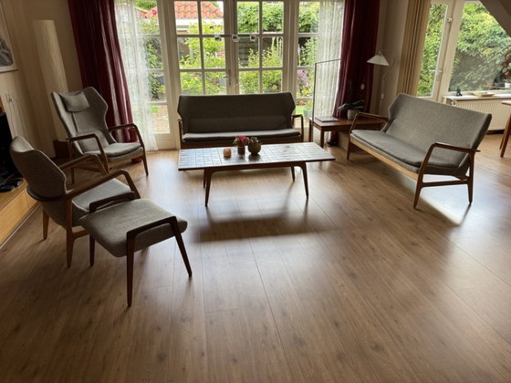 Image 1 of Bovenkamp Madsen & Schubell Mid-Century Design Teak Seating Set with Coffee Table