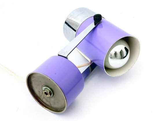 Image 1 of Ensemble de lampe de table lilas futuriste